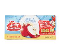 Jolly Colombani Succo Mela 200ml x 3 Brick -8 Confezioni - Pack da 24