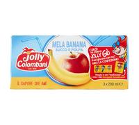 Jolly Colombani Succo Mela Banana 200ml x 3 Brick -8 Confezioni - Pack da 24