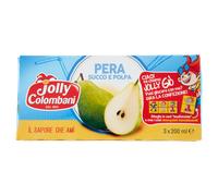 Jolly Colombani Succo Pera 200ml x 3 Brick -8 Confezioni - Pack da 24