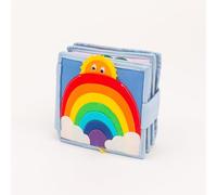 Jolly Designs® Premium Quiet Book Sunshine per bambini | Giocattoli Montessori a partire da 1 anno | Libro delle abilità motorie con varie attività