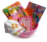 Jolly gift toy Super Pasqualone Winx Rosa 40 cm con 5 Sorprese Garantite - Telo Mare 76x152, Cappellino Cotone, Diario 12 Mesi + 2 Gadget - Regalo Bambina 3-6 Anni - Pasqua 2026 Senza Cioccolato