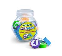 JOLLY Gomme "Mini Math" - Imparare e cancellare in uno: gomma matematica giocosa con numeri e numeri per divertirsi in classe