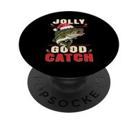 Jolly Good Catch - Divertente pesca natalizia con Satna Bass PopSockets PopGrip Adesivo