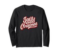 Jolly Good Christmas Statement Emblema Maglia a Manica