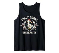 Jolly Goose University Silly Funny Christmas Holiday Goose Canotta