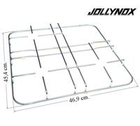 Jolly Inox Griglia a 3 Fuochi Cromata per Cucina a Gas 46,9 X 45,4 cm.Jollynox