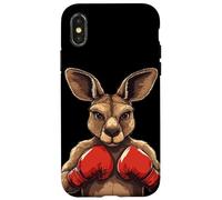 Jolly Kangaroo con guanti per una battaglia divertente Custodia per iPhone X/XS