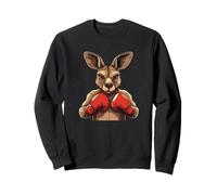 Jolly Kangaroo con guanti per una battaglia divertente Felpa