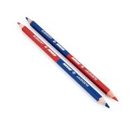 JOLLY Matite sillabiche, confezione pieghevole da 12, matite colorate rosso-blu per separare le sillabe, due mine colorate in una matita, per principianti