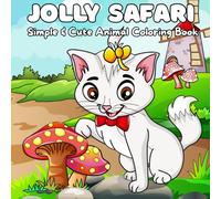 Jolly Safari: Simple & Cute Animal Coloring Book