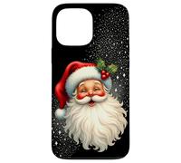Jolly Santa Claus Face, Holly & Sparkles - Festive Christmas Custodia per iPhone 13 Pro Max