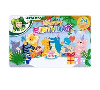 JOLLY Supersticks Delta 24 Pastelli Colorati - Pastelli triangolari per bambini, infrangibili e non tossici, colori forti, forma ergonomica, Made in Austria, mina spessa per asilo e scuola