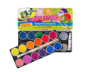 JOLLY Supertabs Deckfarbkasten Classic, 24er-Metalletui 1 stück (1er Pack)