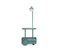 Jolly Trolley Carrello Con Lampada Salvia Scuro