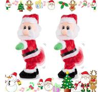 Jolly Twerking Babbo Natale, Twerking Booty Shaking Dancing Babbo Natale Bambole elettriche, Musica Canto Animato Natale Peluche Wiggle Hip Santa's Toys, Divertente Regalo Decorazioni per la casa