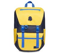 Invicta Zaino Ufficio Jolly X, Giallo Blu, Icon, Zaino con Tasca Porta PC Portatile 15.6'', Tasca Porta Borraccia, Zaino Viaggio, Lavoro, 27 L, per Uomo Donna