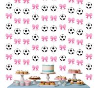 Jollyboom Decorazioni per rivelare il genere, 8 pezzi di obiettivi o fiocchi What Will Baby Be Gender Reveal decorazioni da appendere ghirlanda a pois striscione Streamer per ragazzo o ragazza lui o