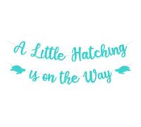 Jollyboom Tartaruga marina Baby Shower Decorations, A Little Hatchling Is On The Banner per Under The Sea Welcome Baby Shower Gender Reveal Gravidanza Regalo