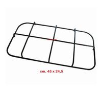 Jollynox griglia cucina in piattina nera 2 fuochi 45 X 24,5 cm