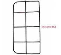 Jollynox -Jolly Inox griglia in piattina nera 2 fuochi cucina gas 45,6 X 23,2 CM