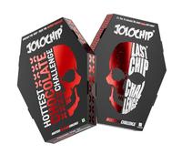 JOLOCHIP Deadly Combo - Includes Last Chip Challenge (5g) & Hottest Chocolate Challenge (10g) - Extreme Heat Duo with Carolina Reaper, Scorpion Pepper, and Ghost Pepper