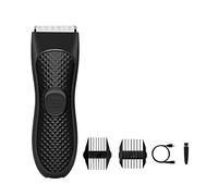 Jolsaawie 1Set Uomo Elettrico Trimmer Inguine Capelli Trimmer Pubico Depilazione Aree Intime Corpo Clipper Nero Epilatore Rasoio Ricaricabile