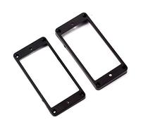 Jolsaawie 2 anelli di montaggio per pickup humbucker, curvi, neri, per chitarra elettrica