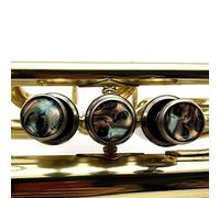 Jolsaawie 3 Pz Tromba Finger Button Valve Finger Tromba Cap Vite Copertura per Musicale Basso Tromba Accessori Giallo