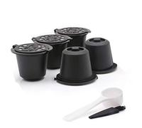 Jolsaawie 5 Capsule Riutilizzabili Filtro Capsule Caffè Ricaricabili con Macchine da Caffè con per Cucchiaino da Caffè