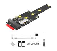 Jolsaawie Adattatore M.2 Key M a Mini PCIE con slot per scheda SIM, supporta moduli di rete WiFi WWAN LTE 3G/4G/5G per desktop