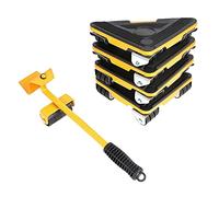 Jolsaawie Alza-Mobili Professione Rullo di Mobili Pesanti Spostare Il Set Di Strumenti Ruota Barra di Spostamento Cursore Trasportatore Kit Max Up per 300Kg