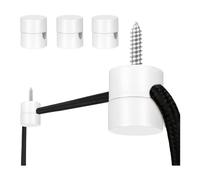 Jolsaawie Confezione da 3 ganci da soffitto per lampade a sospensione, ganci per lampada da soffitto, ganci per lampada da soffitto, lampada fai da te, bianco