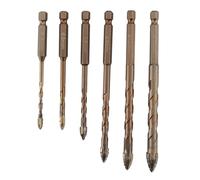 Jolsaawie Fresa eccentrica a dente di sega a quattro taglienti, trapano eccentrico seghettato a quattro taglienti, punta eccentrica a dente di sega a quattro scanalature