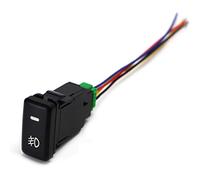 Jolsaawie Interruttore a levetta impermeabile per fendinebbia con 4 luci bianche