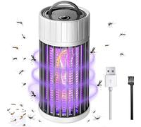 Jolsaawie Lampada per Zanzare, Zapper Elettrico USB per Zanzara un Mosca un 360 ° UV, Luce Anti-Insetti Portatile per Interni Ed Esterni per Hotel con Camera da Letto