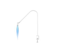 Jolsaawie Lampada UV per ciglia da 6 W - Estensione delle ciglia e asciuga unghie, collo d'oca flessibile a 360°, luce polimerizzante con colla UV per uso professionale B