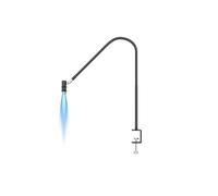 Jolsaawie Lampada UV per ciglia da 6 W - Estensione delle ciglia e asciuga unghie, collo d'oca flessibile a 360°, luce polimerizzante con colla UV per uso professionale A