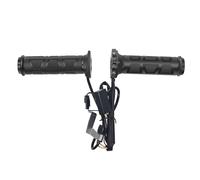 Jolsaawie Manopole riscaldate a mano per moto invernali, 12 V, 22 mm, in plastica nera, per scooter elettrico e bici elettrica