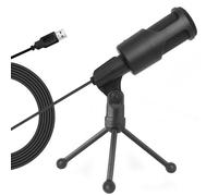 Jolsaawie Microfono USB per PC, microfono a condensatore per podcast con treppiede pieghevole per streaming, giochi, podcasting, registrazione, laptop