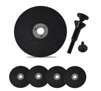 Jolsaawie Ruote da taglio da 7,6 cm con kit mandrino da 1/4", dischi da taglio con foro per albero da 3/8", 5 pezzi + 1 mandrino