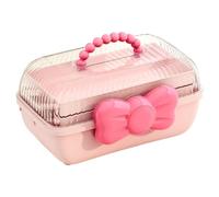 Jolsaawie Scatole Portaoggetti per Accessori per Capelli per Bambini, Collane, Fasce per Capelli, Forcine e Fiocchi, Pieghevoli, da Scrivania, Antipolvere, Riutilizzabili A