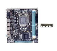 Jolsaawie Scheda madre H61 + Deflettore LGA1155 M.2 NVME Supporta 2XDDR3 RAM PCIE 16X per desktop per scheda madre di PUBG