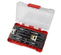 Jolsaawie Set di 5 punte esagonali per svasatura con arresto di profondità a basso attrito, 1/4 di pollice a cambio rapido esagonale svasato trapano