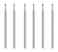 Jolsaawie Set di 6 Frese un Sfera, Punte Per Intaglio di Gioielli con Frese un Sfera con Gambo da 3/32 Pollici (2,3 Mm)