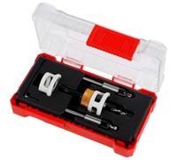 Jolsaawie Set di punte per trapano svasato con arresto di profondità regolabile, cambio rapido, punte da trapano sostituibili