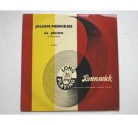 Jolson, Al Jolson Memories 10"LP Brunswick LA8512 EX/EX 1956 10 inch LP