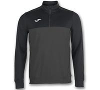 Joma 100947.151.2XS Felpa Senza Cappuccio, Winner, Ragazzi, Antracite-Nero, 2XS