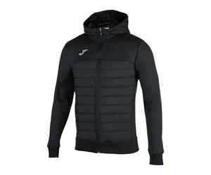 Joma 101103.100.4XS Giacca con Cappuccio - Berna a Manica Lunga da Ragazzo, Nero, 4XS