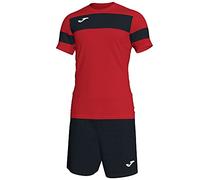 Joma 101349.601.S Completo Sportivo, Academy II, Uomo, Rosso/Nero, S