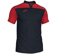 Joma 101371.106.3XL Polo a Manica Corta, Combi, Uomo, Nero/Rosso, 3XL